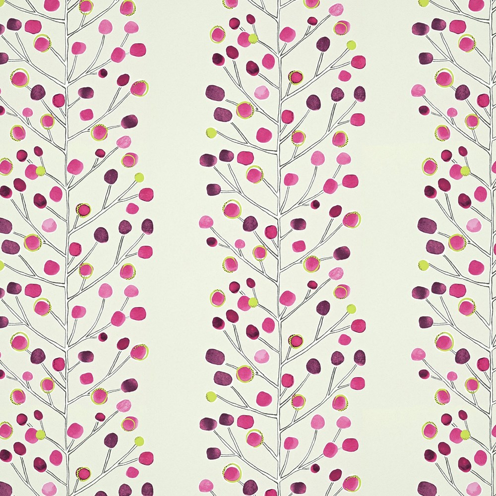 Melinki Wallpaper 112265 by Scion in Mink Blue Berry Lime